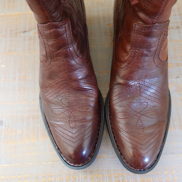 Born Byrne Brown Western Boot Size 6.5M - Picture 6 of 13